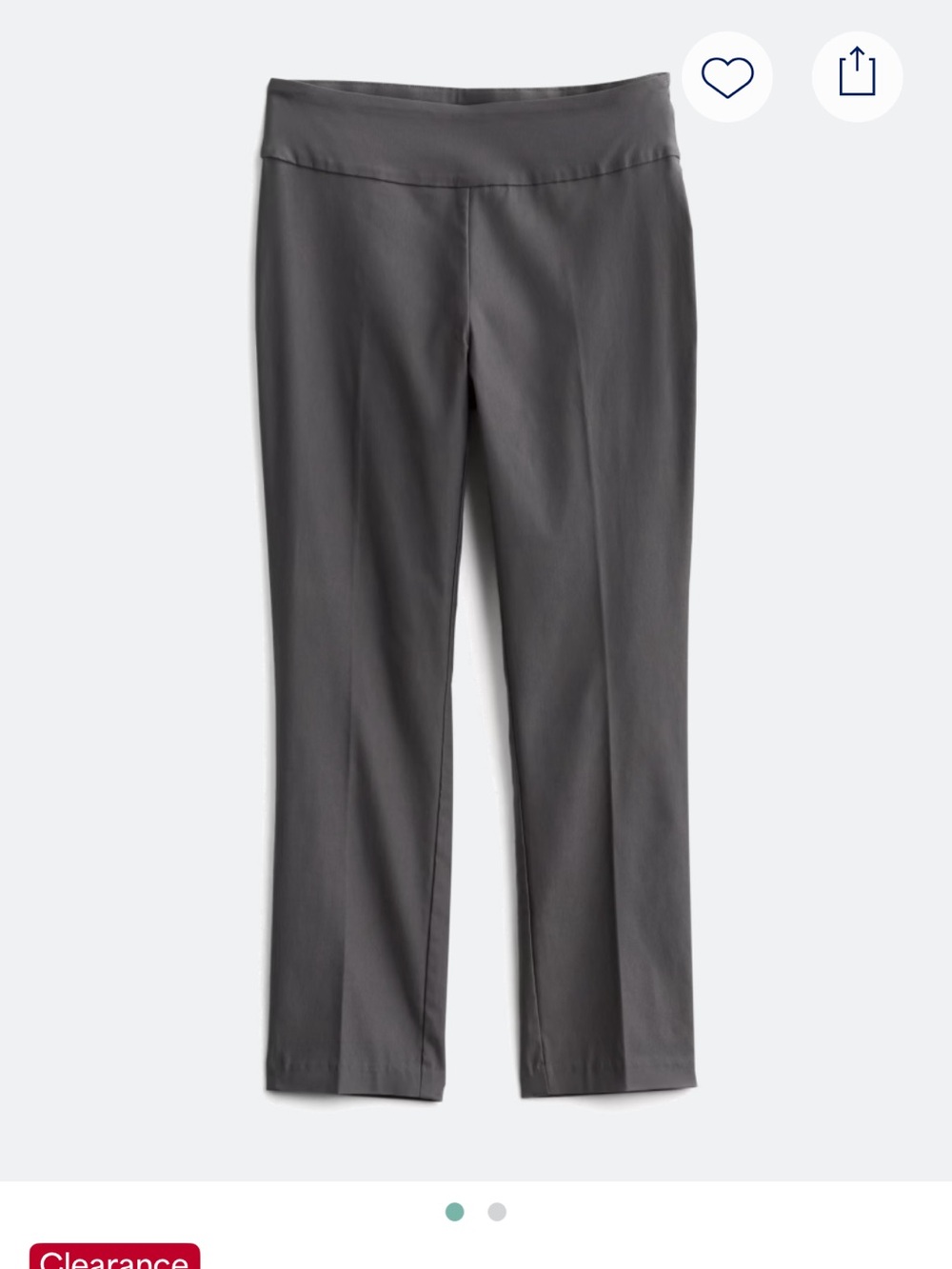 Tribal Women's Straight-Leg Pants in Charcoal Gray